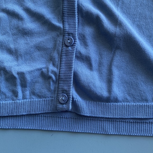 BLUE BUTTON UP CARDIGAN - Picture 9 of 9